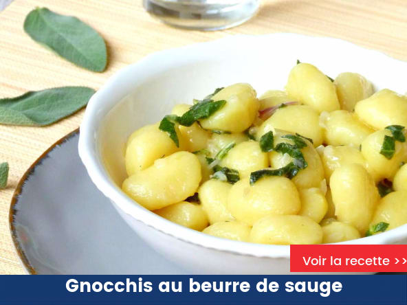 Gnocchis au beurre de sauge